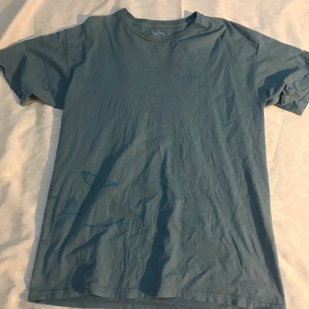 Blue guy harvey shirt